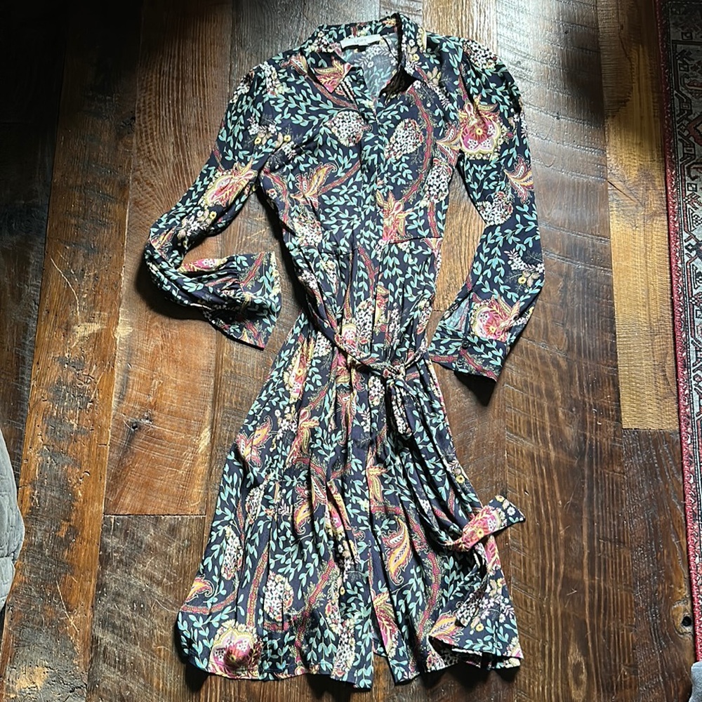 LOFT long sleeved shirt dress
